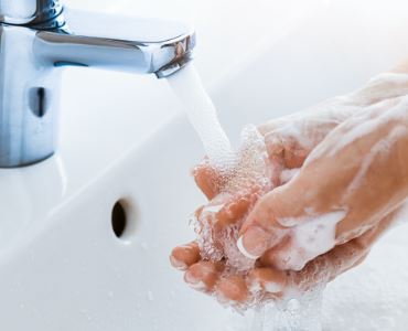 Washing hands
