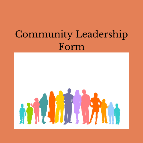 Community Leadership Form packet 